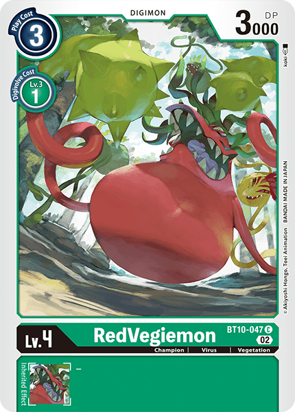 BT10-047C RedVegiemon - Volution Cards and Collectables