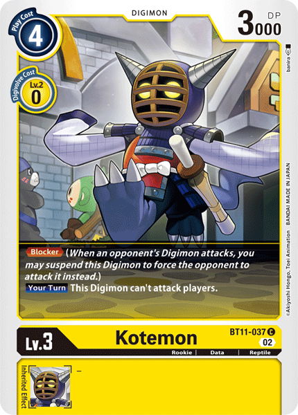 BT11-037C Kotemon - Volution Cards and Collectables