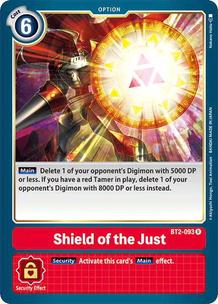 BT2-093R Shield of the Just - Volution Cards and Collectables