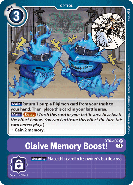 BT6-107C Glaive Memory Boost! - Volution Cards and Collectables