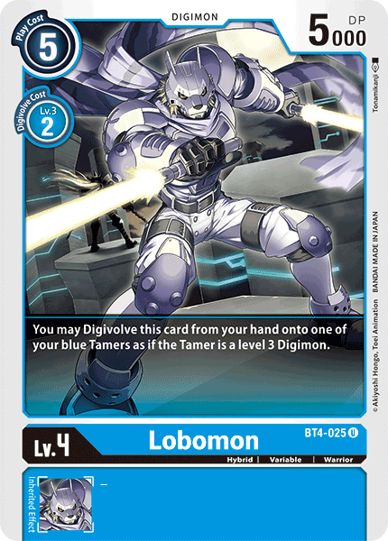 BT4-025UC Lobomon - Volution Cards and Collectables