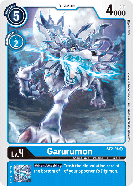 ST2-06UC Garurumon - Volution Cards and Collectables