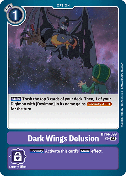 BT14-099UC Dark Wing's Delusion