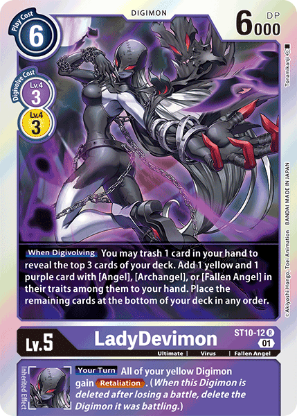 ST10-12R LadyDevimon - Volution Cards and Collectables