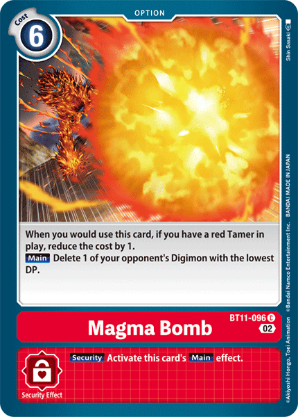 BT11-096C Magma Bomb (Foil) - Volution Cards and Collectables