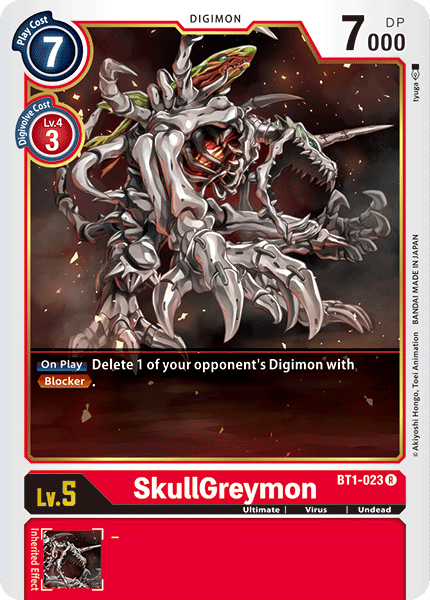 BT1-023R SkullGreymon - Volution Cards and Collectables