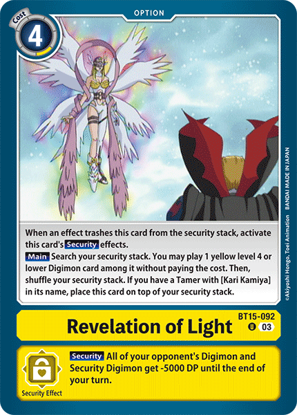 BT15-092UC Revelation of Light