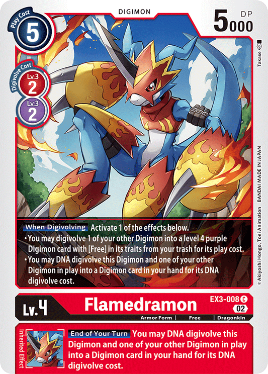 EX3-008C Flamedramon - Volution Cards and Collectables