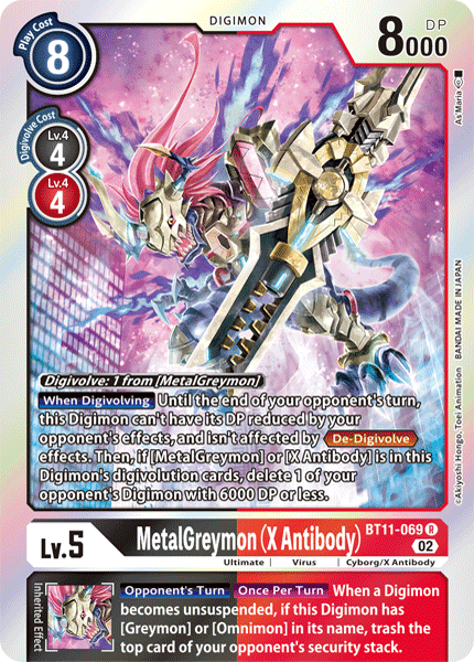 BT11-069R MetalGreymon (X Antibody) - Volution Cards and Collectables