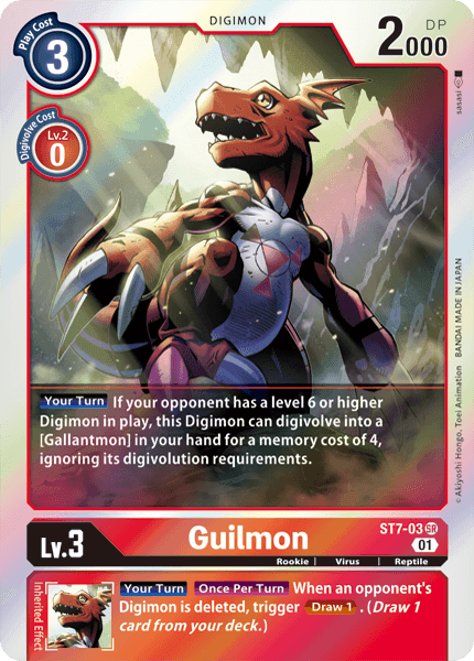 ST7-03SR Guilmon - Volution Cards and Collectables