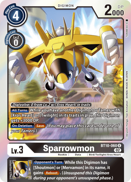 BT10-060R Sparrowmon - Volution Cards and Collectables