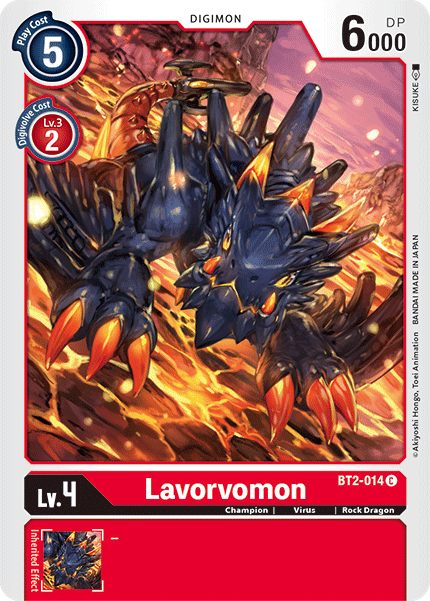 BT2-014C Lavorvomon - Volution Cards and Collectables