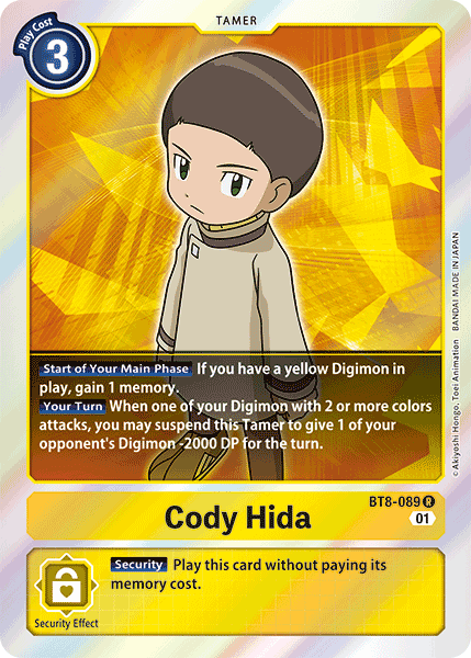 BT8-089R Cody Hida - Volution Cards and Collectables