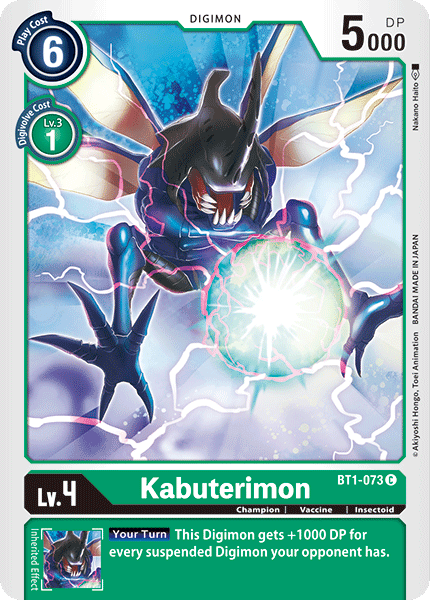 BT1-073C Kabuterimon - Volution Cards and Collectables