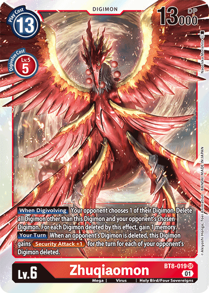 BT8-019SR Zhuqiaomon - Volution Cards and Collectables