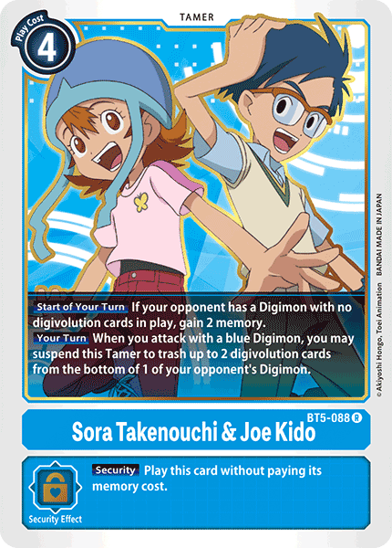 BT5-088R Sora Takenouchi & Joe Kido - Volution Cards and Collectables