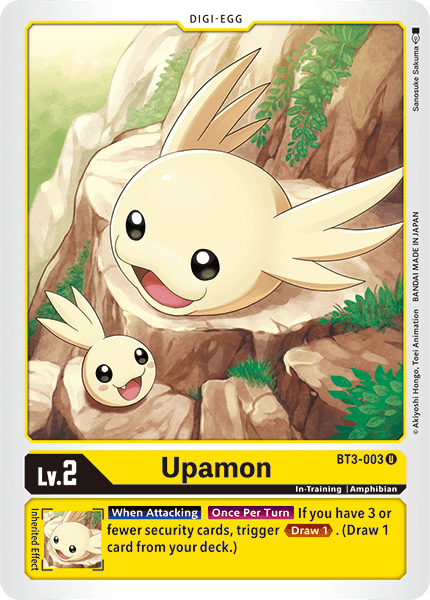 BT3-003UC Upamon - Volution Cards and Collectables