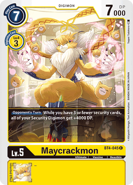 BT4-045C Maycrackmon - Volution Cards and Collectables