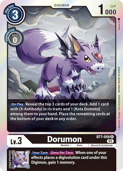 BT7-056R Dorumon - Volution Cards and Collectables