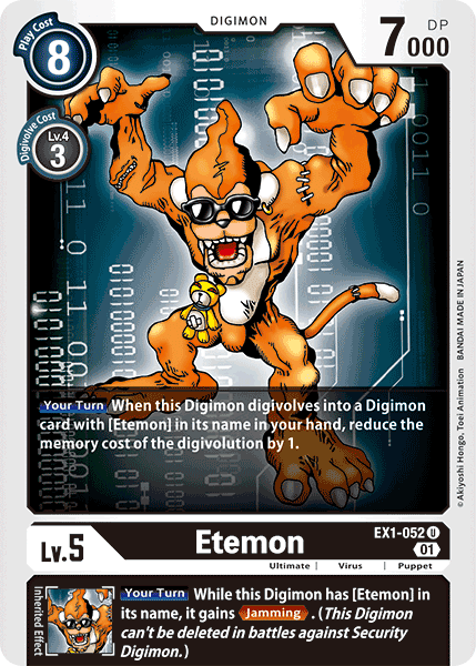 EX1-052UC Etemon - Volution Cards and Collectables