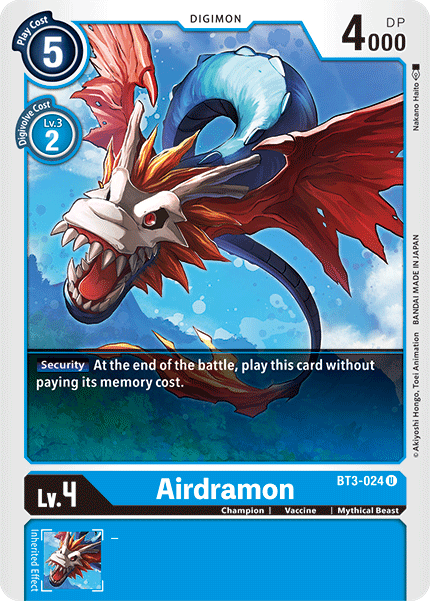 BT3-024UC Airdramon - Volution Cards and Collectables