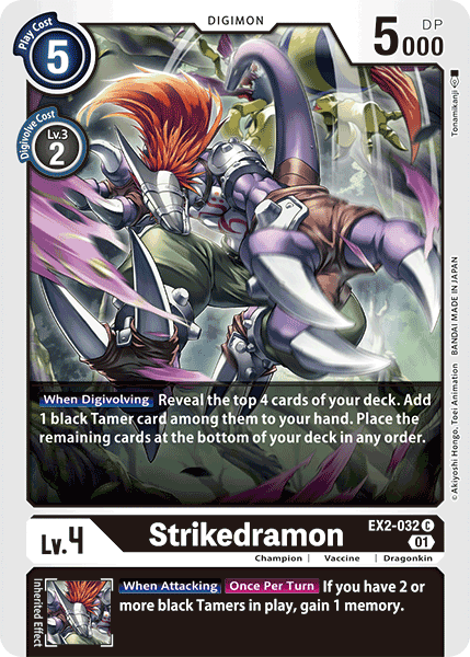 EX2-032C Strikedramon - Volution Cards and Collectables