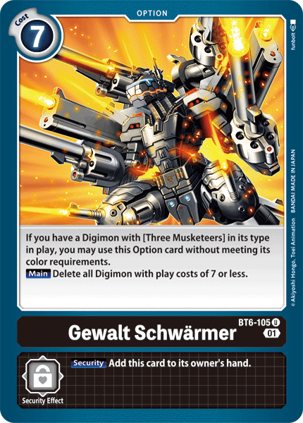 BT6-105UC Gewalt Schwarmer - Volution Cards and Collectables