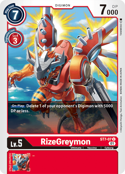 ST7-07UC RizeGreymon - Volution Cards and Collectables