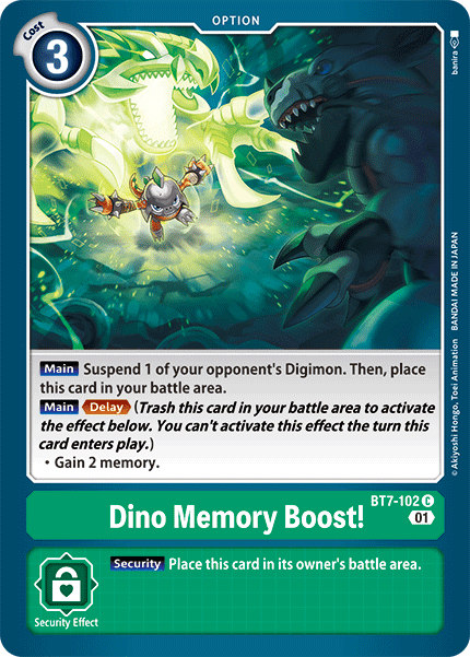 BT7-102C Dino Memory Boost! - Volution Cards and Collectables