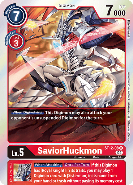 ST12-08R SaviorHuckmon - Volution Cards and Collectables