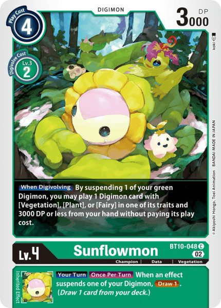 BT10-048C Sunflowmon - Volution Cards and Collectables