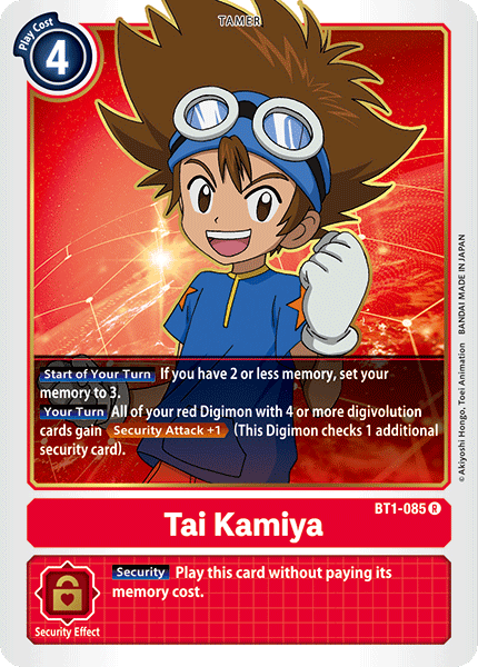 BT1-085R Tai Kamiya - Volution Cards and Collectables