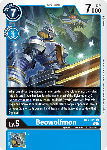 BT7-025UC Beowolfmon - Volution Cards and Collectables