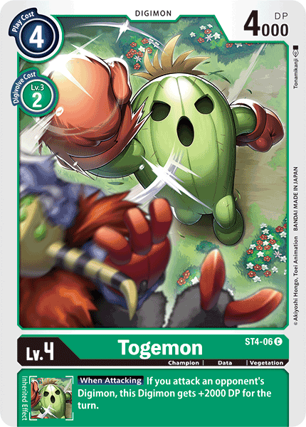 ST4-06C Togemon - Volution Cards and Collectables