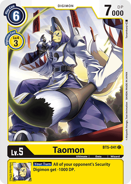 BT5-041C Taomon - Volution Cards and Collectables