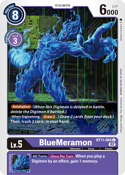 BT11-084C BlueMeramon (Foil) - Volution Cards and Collectables