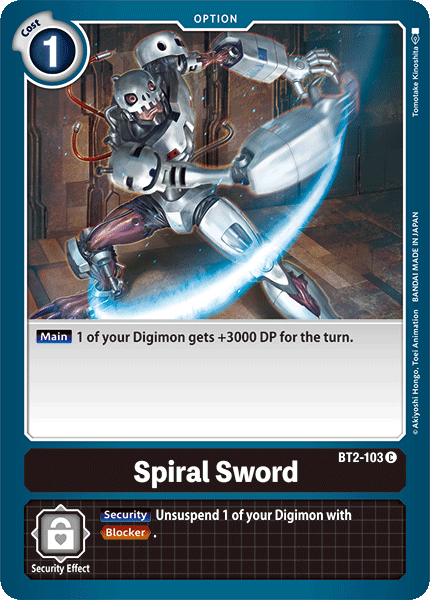 BT2-103C Spiral Sword - Volution Cards and Collectables