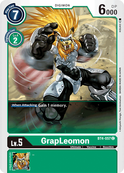 BT4-057C GrapLeomon - Volution Cards and Collectables