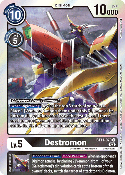 BT11-070R Destromon - Volution Cards and Collectables