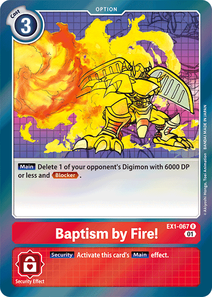 EX1-067R Baptism by Fire! - Volution Cards and Collectables