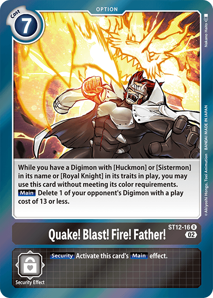 ST12-16R Quake! Blast! Fire! Father! - Volution Cards and Collectables