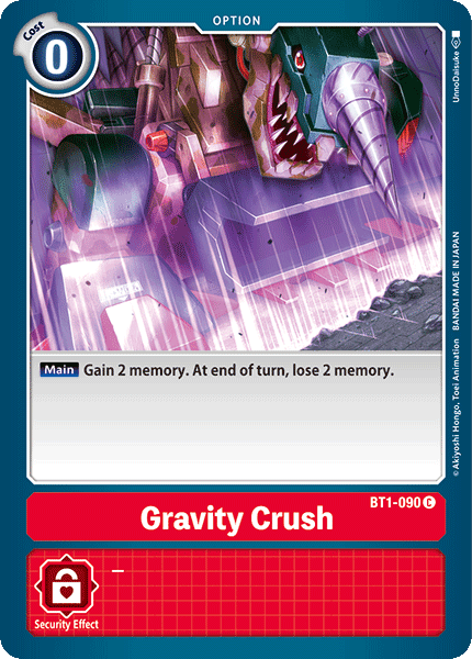 BT1-090C Gravity Crush - Volution Cards and Collectables