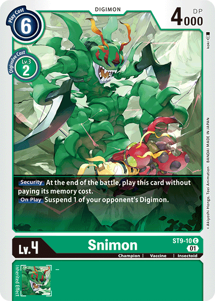 ST9-10C Snimon - Volution Cards and Collectables