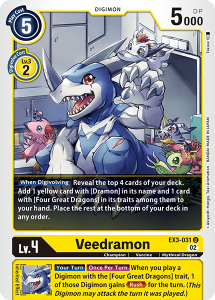 EX3-031UC Veedramon - Volution Cards and Collectables