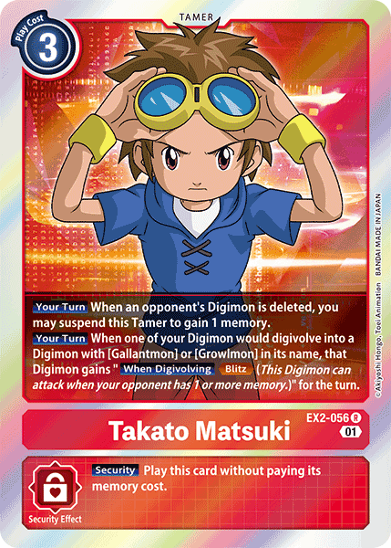 EX2-056R Takato Matsuki - Volution Cards and Collectables