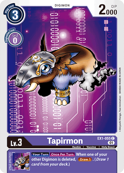 EX1-055C Tapirmon - Volution Cards and Collectables