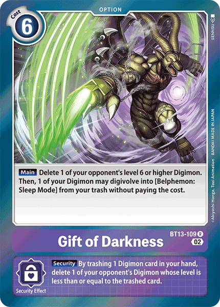 BT13-109R Gift of Darkness