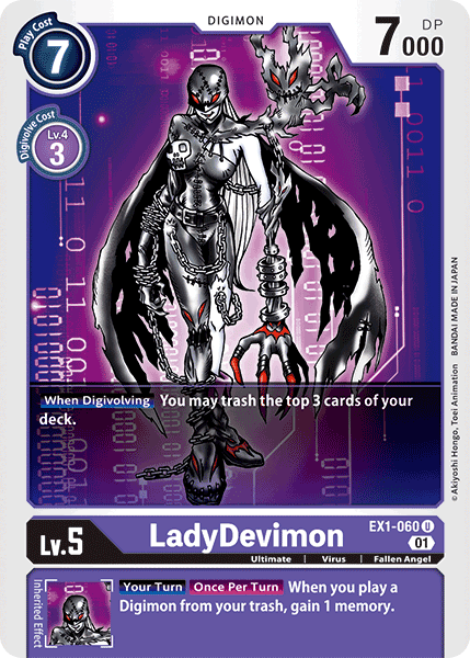 EX1-060UC Lady Devimon - Volution Cards and Collectables