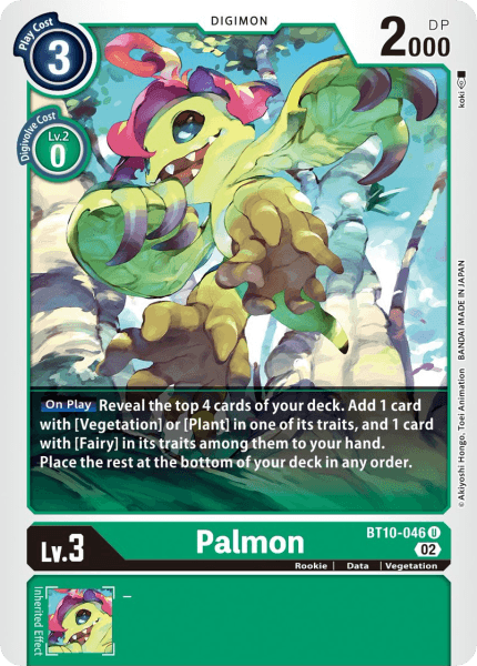 BT10-046UC Palmon - Volution Cards and Collectables