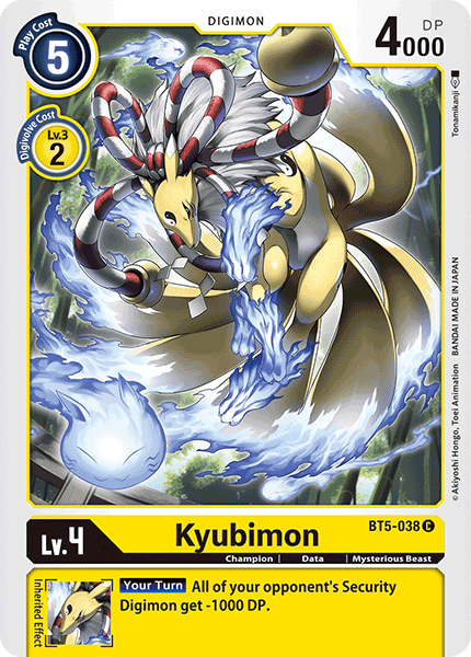 BT5-038C Kyubimon - Volution Cards and Collectables